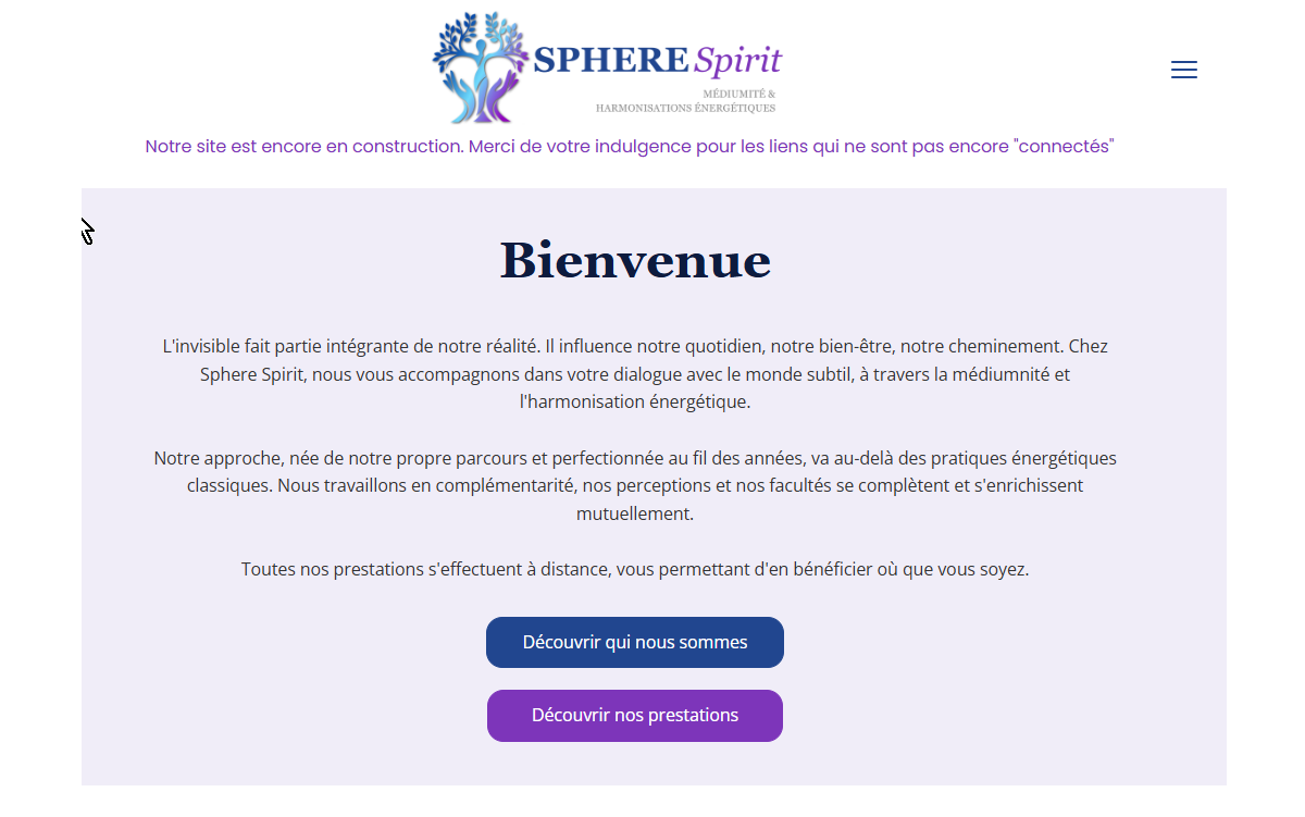 Site vitrine — Prestations énergétiques